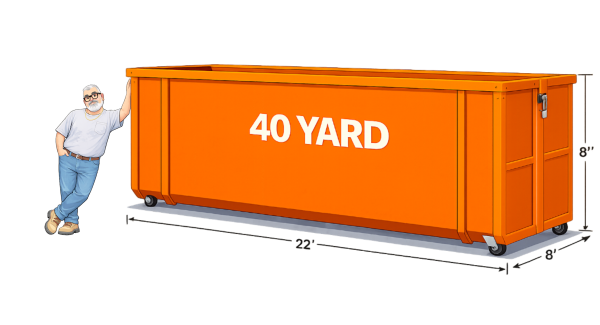 Curly Joes - 40 YARD Roll Off Dumpster